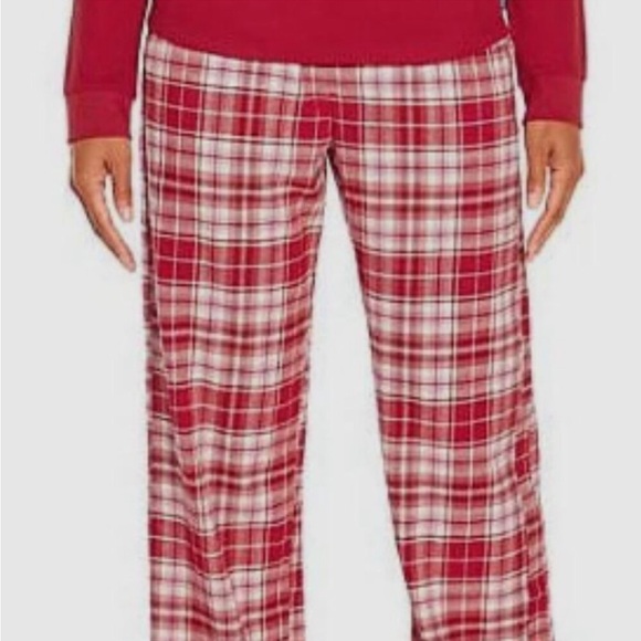 🎁NWT GAP Flannel/thermal PJ red plaid pajama set. Medium☃️ - Picture 8 of 12